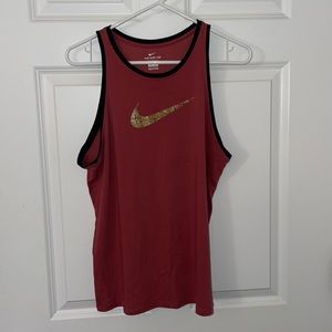 Nike Dry Fir Maroon and Gold Tank Top